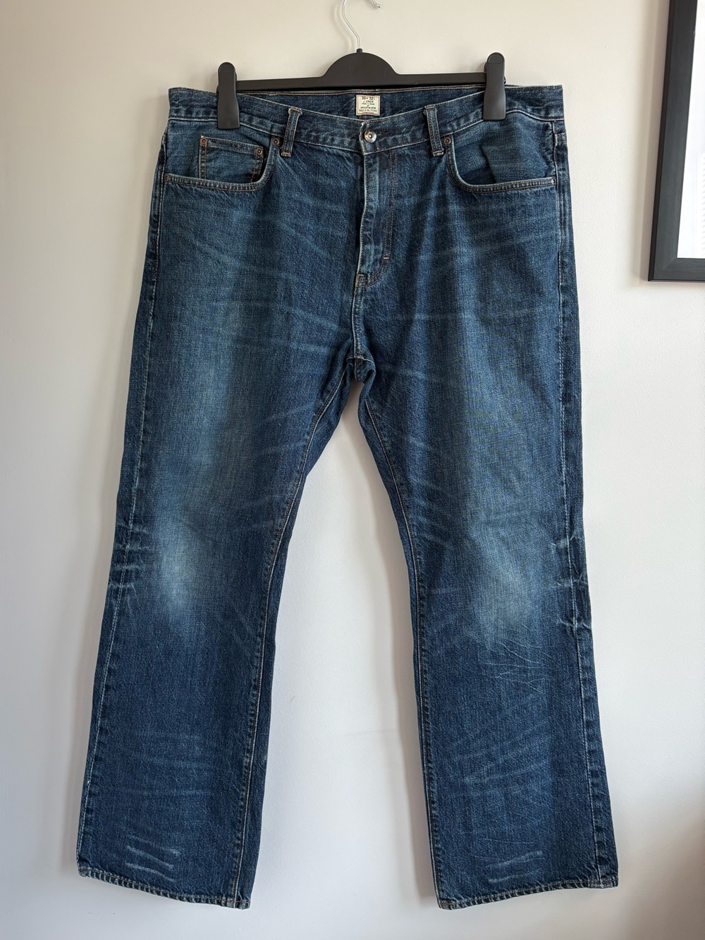 J. Crew | Men’s 38W 32L | Dark Wash Denim Jeans | 100% Cotton